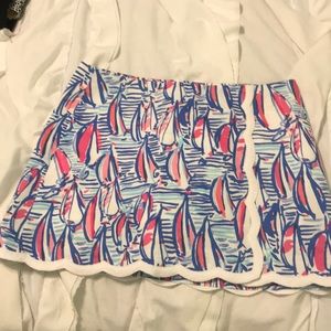 Lilly Pulitzer Red Right Return Skort
